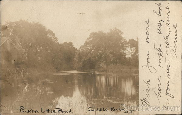 Packer's Little Pond (Dater Pond) Saddle River New Jersey