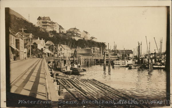 Waterfront Scene Ketchikan Alaska
