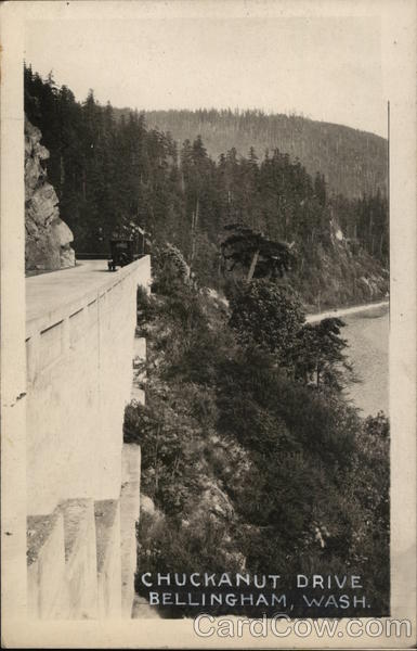 Scenic View along Chuckanut Drive Bellingham Washington
