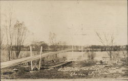 Suspension Foot Bridge Charles City, IA Postcard Postcard Postcard