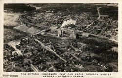 The Ontario-Minnesota Pulp and Paper Company Limited Kenora, ON Canada Postcard Postcard Postcard