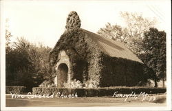 Vine Covered Church Forsyth, ME Postcard Postcard Postcard