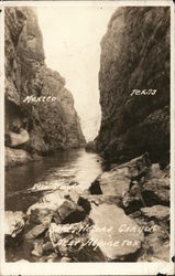 Santa Elena Canyon near Alpine, TX, Between Mexico and Texas Postcard