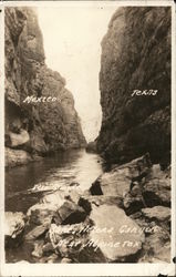 Santa Elena Canyon near Alpine, TX, Between Mexico and Texas Del Rio, TX Postcard Postcard Postcard