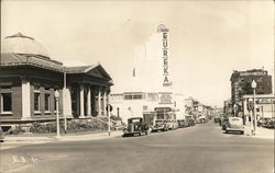 F Street, Eureka Theater Postcard