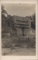 Old Stone Structure Amid Trees Postcard
