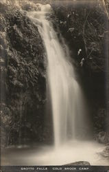 Grotto Falls - Cold Brook Camp Azusa, CA Postcard Postcard Postcard