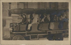 Seeing Denver, Sightseeing Trolley Postcard