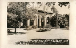 Library and Grounds Santa Barbara, CA Postcard Postcard Postcard