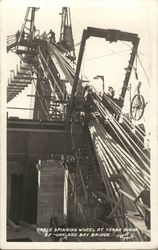 Cable Spinning Wheel At Yerba Buena, S.F.-Oakland Bay Bridge California Postcard Postcard Postcard