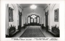 Ontario Ladies College - Entrance Hall Postcard