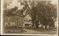 M. E. Church and Court House Postcard