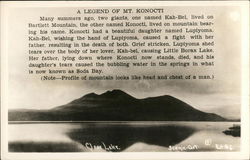 Clear Lake - Mt. Konocti in the Distance Clearlake, CA Postcard Postcard Postcard