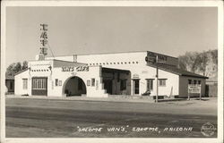 Street View of Salome Van's Cafe Postcard