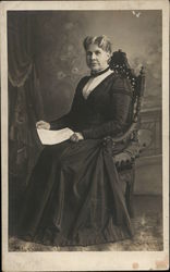 Portrait of an Older Woman Sitting Postcard