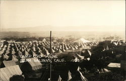 Camp Ord Scene Near Salinas, California Army Postcard Postcard Postcard