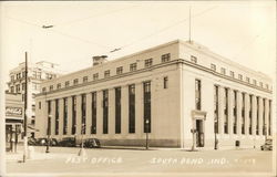 Street View of Post Office South Bend, IN Postcard Postcard Postcard