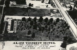 Alou Tourist Hotel - 2261 Dixie Way North South Bend, IN Postcard Postcard Postcard