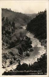 Along the Feather River Highway California Postcard Postcard Postcard