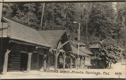 Railroad Depot Postcard