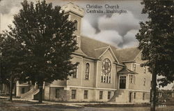 Christian Church Centralia, WA Postcard Postcard Postcard