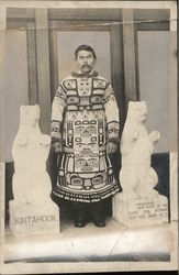 John Kian, Ketchikan, Alaska, Son of Thlinket Chief, of Kintahook Family Native Americana Postcard Postcard Postcard