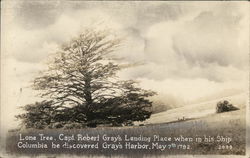 Lone Tree - Captain Robert Gray's Landing Place Postcard