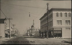 Commercial Avenue Anacortes, WA Postcard Postcard Postcard