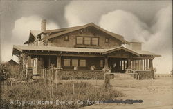 A Typical Home Exeter, CA Postcard Postcard Postcard