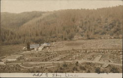 View over Town Postcard