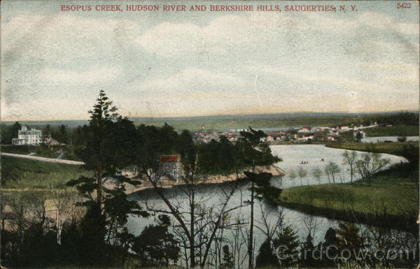 Esopus Creek, Hudson River and Berkshire Hills Saugerties New York