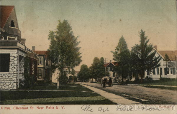 Residential View of Chestnut Street New Paltz New York