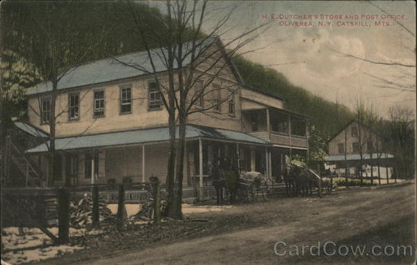 H.E. Dutcher's Store and Post Office Oliverea New York