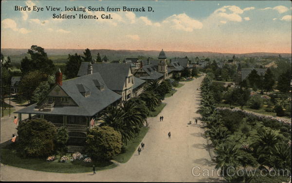 Bird's Eye View, Looking South from Barrack D, Sawyette Los Angeles California