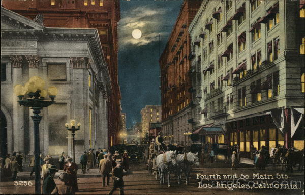 Fourth and So Main Sts. Los Angeles California