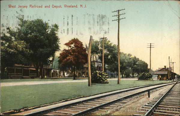 West Jersey Railroad and Depot Vineland New Jersey