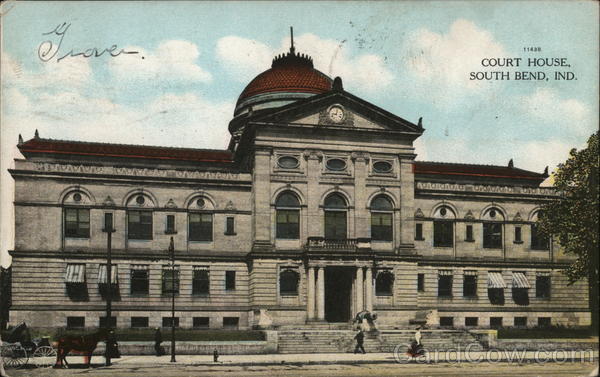 Street View of Court House South Bend Indiana
