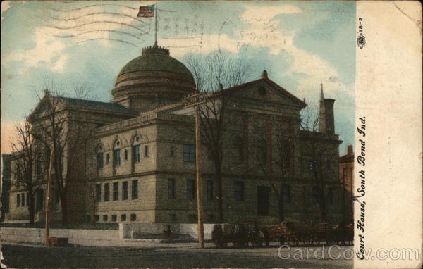 Street View of Court House South Bend Indiana