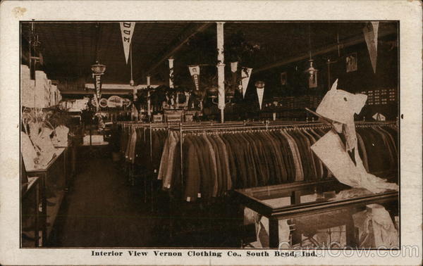 Interior View Vernon Clothing Co. South Bend Indiana