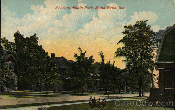 Scene in Chapin Park South Bend Indiana