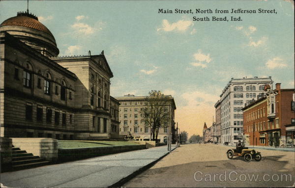 Main Street, North from Jefferson Street South Bend Indiana