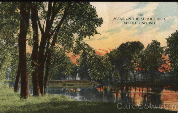 Scene on the St Joe River South Bend Indiana
