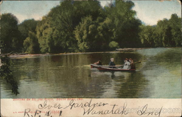 Boating on St Joe River South Bend Indiana