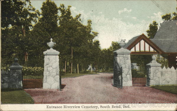 Riverview Cemetery - Entrance South Bend Indiana