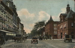 Market Street, Post Office and Nelson House Poughkeepsie, NY Postcard Postcard Postcard