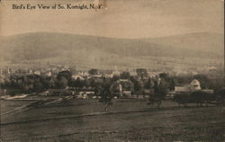 Bird's Eye View of Town Postcard