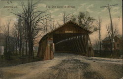 The Old Covered Bridge Arkville, NY Postcard Postcard Postcard