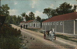 Police Barracks Brown's Station, NY Postcard Postcard Postcard