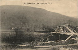 Scenic View of Mt Pakatakan Margaretville, NY Postcard Postcard Postcard