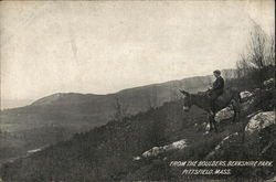 From the Boulders, Berkshire Park Pittsfield, MA Postcard Postcard Postcard